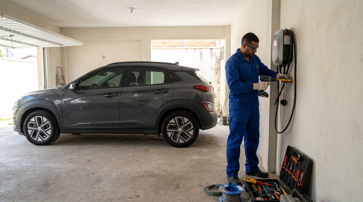 Instalação de Carregador de Carro Elétrico perto de mim em Botucatu‑SP
